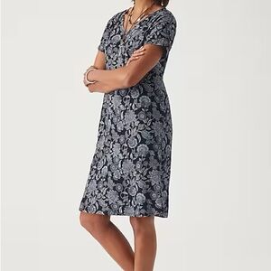 J. Jill Pure Jill Soft V-Neck T-Shirt Dress